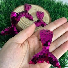 Aplique de Lantejoula de Cauda de Sereia - Rosa Pink - comprar online