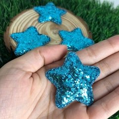 Aplique de Estrela com Brilho - Azul - comprar online