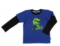 Remera Dinos Rock azul