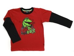 Remera Dinos Rock Rojo