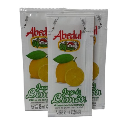 JUGO DE LIMON POUCH 198 X 8 CC ABEDUL