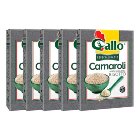 Arroz Carnaroli Envase Carton X 500 Gr Gallo (pack 5 Unid.)
