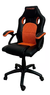 Silla de escritorio Lüsqtoff SGL100-9 gamer ergonómica negra y naranja con tapizado de cuero sintético - comprar online