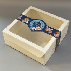MINI PACK x 6 u DELY 22 V con visor (22x22x10 cm) con Faja Ilustrada "FELIZ DÍA - Flowers" en internet