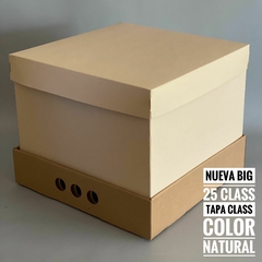 MINI PACK x 2 u BIG BOX 25 CLASS TAPA CLASS (35x35x25 cm) Nueva! Color natural