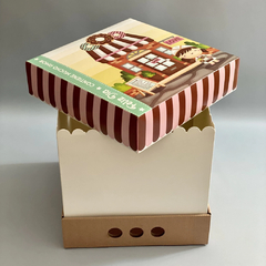 MINI PACK x 2 u DRIP BOX 25 - PASTELERAS (25x25x25 cm) CONTIENE MUCHO AMOR Nuevo! - tienda online