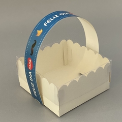 Mini Pack x 6 u PAPÁ 01 - CANASTITAS (12x12x5 cm) CON tapa transparente en internet