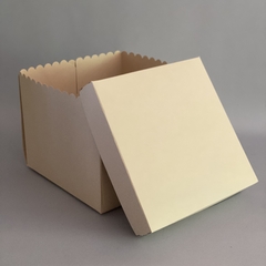 MINI PACK x 2 u TAR XL Class tapa Class (28x28x20 cm) CAJA PARA TORTAS / DRIP CAKES Nuevas! (color Natural) - comprar online