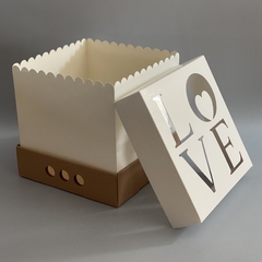 MINI PACK x 2 u DRIP BOX 25 TAPA CARTULINA VISOR LOVE (25x25x25 cm) - comprar online