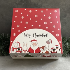 MINI PACK x 2 u NAVIDAD 01 - OPEN 7 NAVIDAD PAPÁ NOEL (25x25x7cm) CAJA NAVIDEÑA SORPRESA