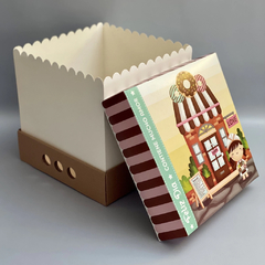 MINI PACK x 2 u DRIP BOX 25 - PASTELERAS (25x25x25 cm) CONTIENE MUCHO AMOR Nuevo! - comprar online