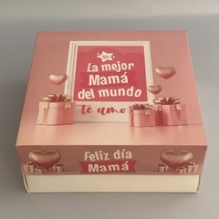 MINI Pack x 2 u MAMÁ 02- MTAR - DIA DE LA MADRE (25x25x11 cm) CAJA DESAYUNOS / TORTAS - comprar online
