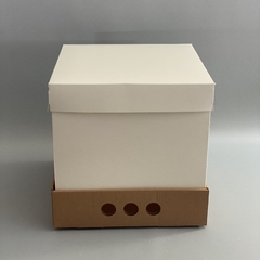 MINI PACK x 2 u DRIP BOX 25 TAPA SIMPLE CARTULINA BLANCA (25x25x25 cm) en internet