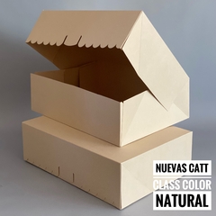 MINI PACK x 2 u CATT CLASS para DESAYUNOS Y DELIVERY DULCE (33x24x10 cm) Nueva! Color natural