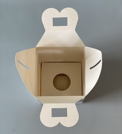 MINI PACK x 2u -Huevo PASCUAS TRADICIONAL 14 a 18 cm - CART BAG M + ZOCALO para Huevo de 15/17 cm + FAJA DE PASCUAS (13x13x17 cm) - wincopack