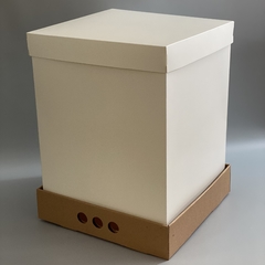 MINI PACK x 2 u BIG BOX 40 TAPA SIMPLE CARTULINA BLANCA (35x35x40 cm)