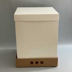 MINI PACK x 2 u MID BOX 40 TAPA SIMPLE CARTULINA BLANCA (30x30x40 cm) en internet
