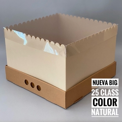 MINI PACK x 2 u BIG BOX 25 CLASS (35x35x25 cm) Nueva! Color natural