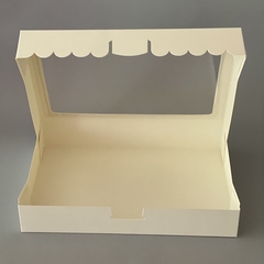 Pack x 6 u DONUTS con VISOR (29.5x20.5x5 cm) BOX DULCE - wincopack