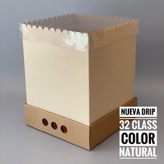 MINI PACK x 2 u DRIP BOX 32 CLASS (25x25x32 cm) Nueva ! Color natural