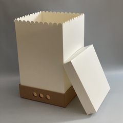 MINI PACK x 2 u DRIP BOX 40 TAPA SIMPLE CARTULINA BLANCA (25x25x40 cm) en internet