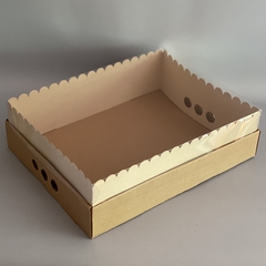 MINI PACK x 2 u NUMBER BOX CLASS (42x32x12 cm) Nueva! color natural - wincopack