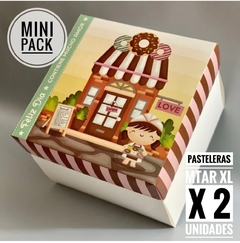 MINI PACK x 2 u - MTAR XL PASTELERAS (25x25x20 cm) CAJA PASTELERAS Nuevo!