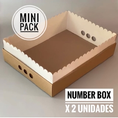 MINI PACK x 2 u NUMBER BOX (42x32x12 cm) Nuevo!