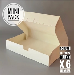 MINI PACK x 6 u DONUTS (29.5x20.5x5 cm) Nuevo!