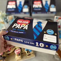 Mini Pack x 2 u PAPÁ 03 - OPEN L - Papá sos un 10 ! - para LETTERCAKE Nueva ! en internet
