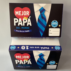 Mini Pack x 2 u PAPÁ 03 - OPEN L - Papá sos un 10 ! - para LETTERCAKE Nueva !