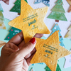 Cartão Plantável - Estrela de Natal 9x9cm - Personalizado