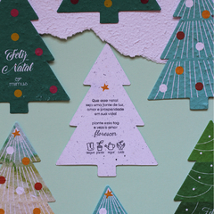 Cartão Plantável - Árvore de Natal 9x9cm - Personalizado na internet
