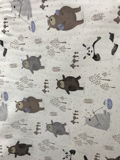 Gabardina Estampada - Osito Pescador