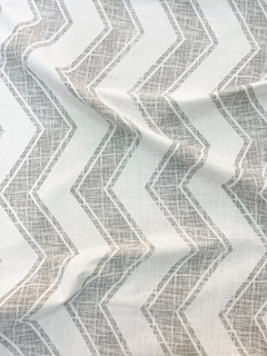 Gabardina Estampadas - Chevron Gastado Gris