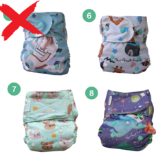 PACK x5 PAÑALES ECOLOGICOS + 10 Absorbentes - tienda online