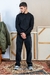 suéter masculino modelagem reta crewneck na cor preto