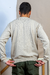 suéter masculino modelagem reta na cor marfim