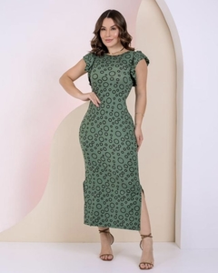Vestido suede store verde