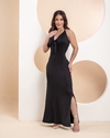 Vestido Longo Lacinho - Preto (Veste 38/40)