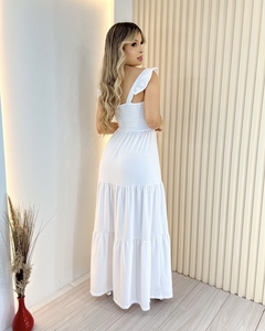 Vestido Longa Alvinha - Branco (Veste 42/44) - comprar online