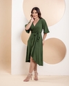 Vestido Transpassado Ellen - Verde (Veste 40/42)