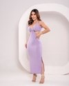 Vestido Midi Fernanda - Lavanda (Tem Elasticidade)