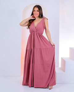 Vestido Longo Festa - Rosé (Veste até 44/46) - comprar online