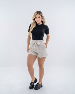 Short Linho Panamá - Bege (Veste 38/40) - comprar online