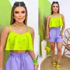 Short Lastex Linho - Lavanda (Veste 38/40) na internet