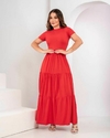 Vestido Longo Fabi - Vermelho (Veste até 40/42)