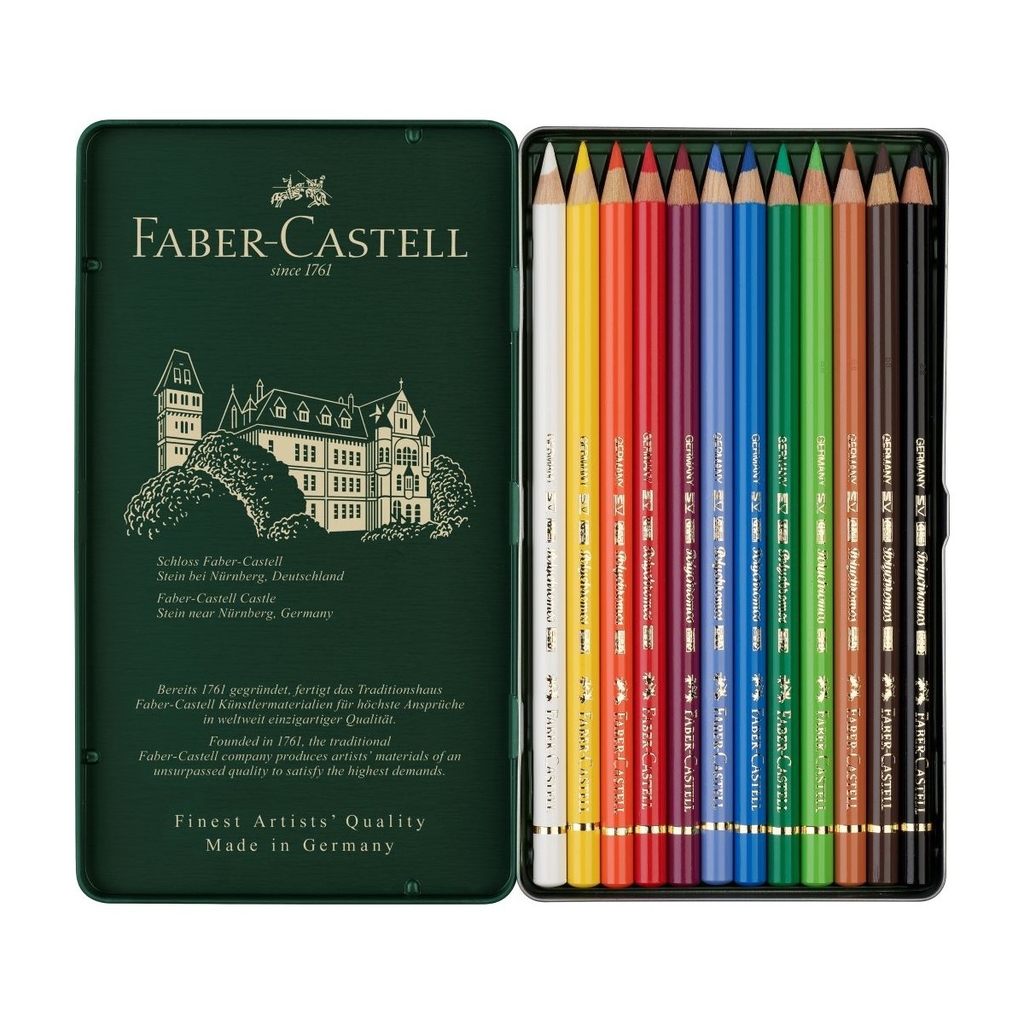Lapiz Color Faber Castell Polychromos X120 110011 Lata Berrini