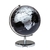 Globo terráqueo Gloter 14 cm Negro Base Cromada