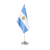 Bandera Argentina con mástil de cromo Nuevo Milenio